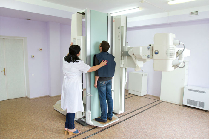 Проведение рентгена позвоночника