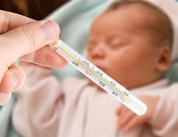 Повышенная температура тела у младенца