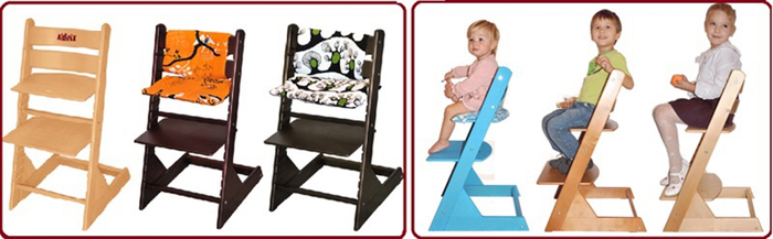 Размеры детского стула Кидфикс
